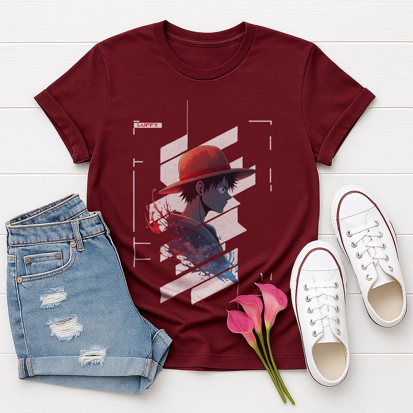 Stylish Luffy Tee for One Piece Lover, Casual Unisex T-Shirt