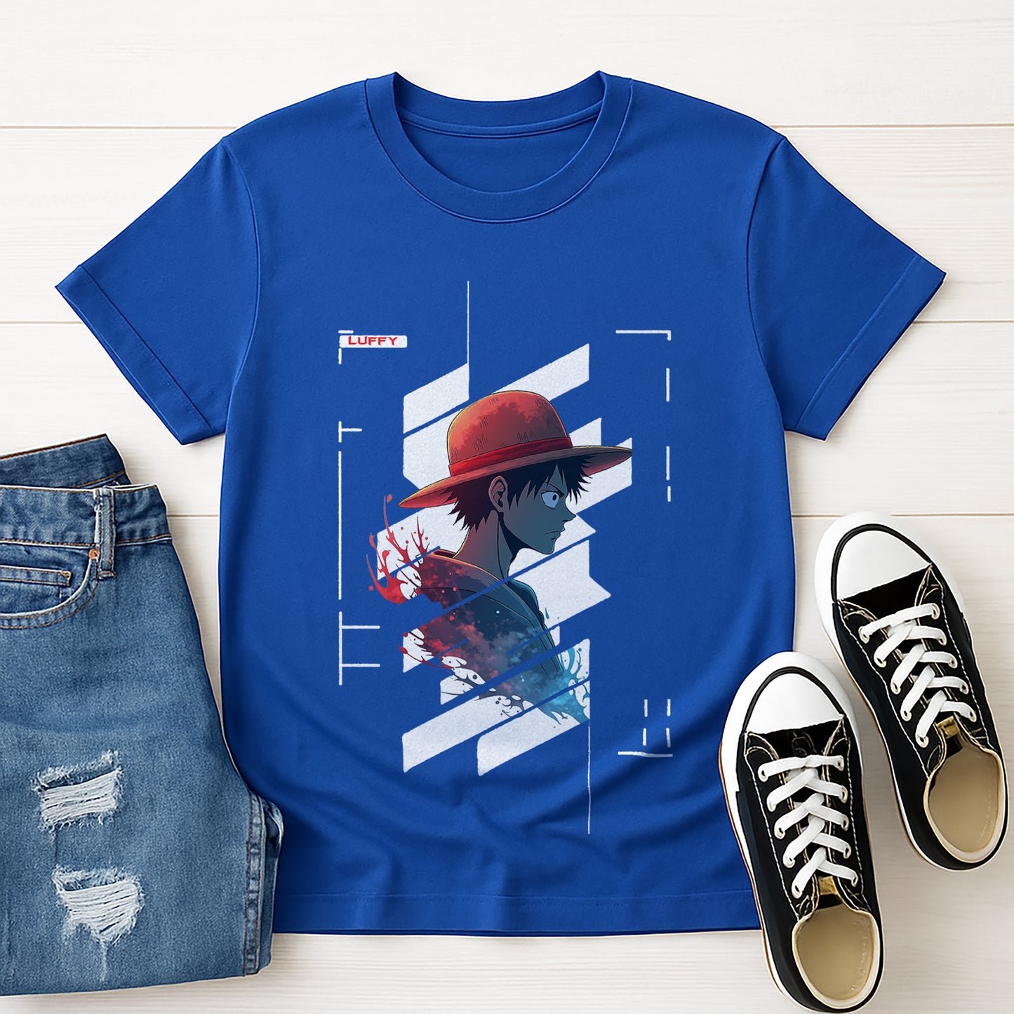 Stylish Luffy Tee for One Piece Lover, Casual Unisex T-Shirt