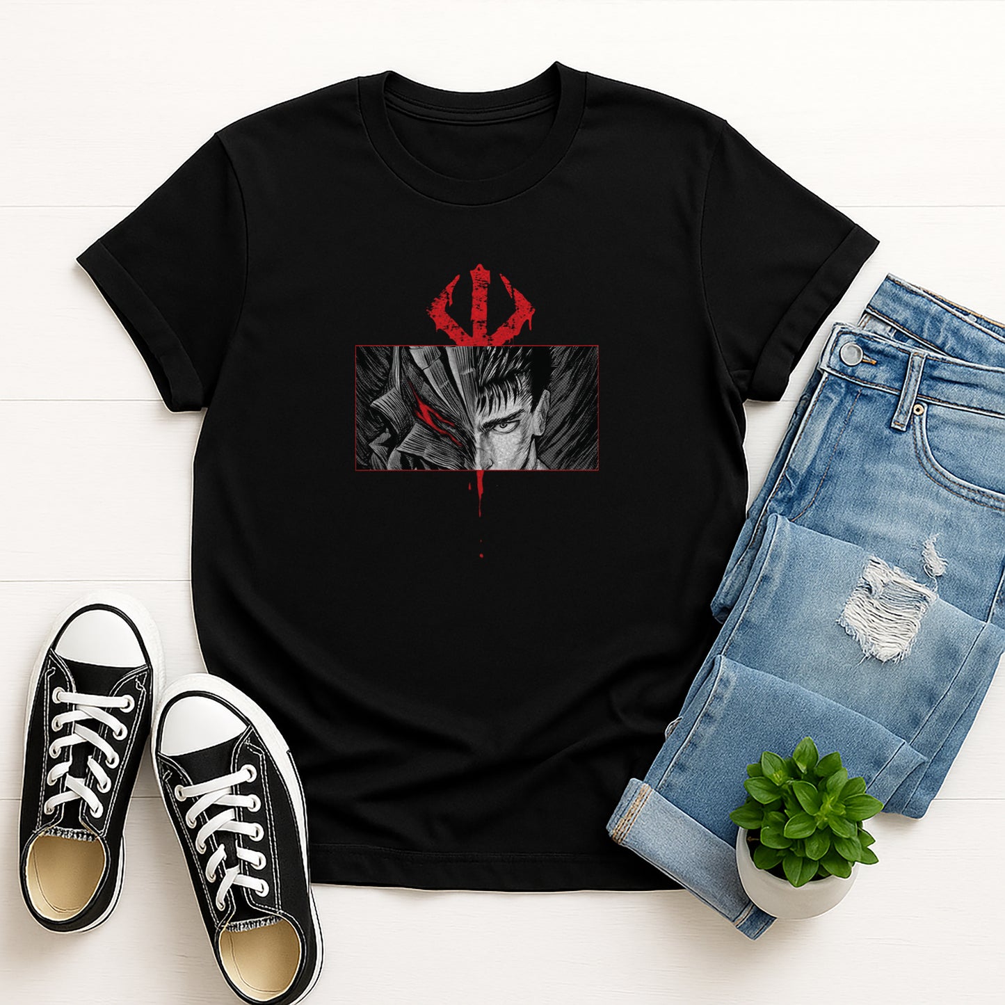 Berserk Graphic Unisex T-Shirt, Anime Style Tee