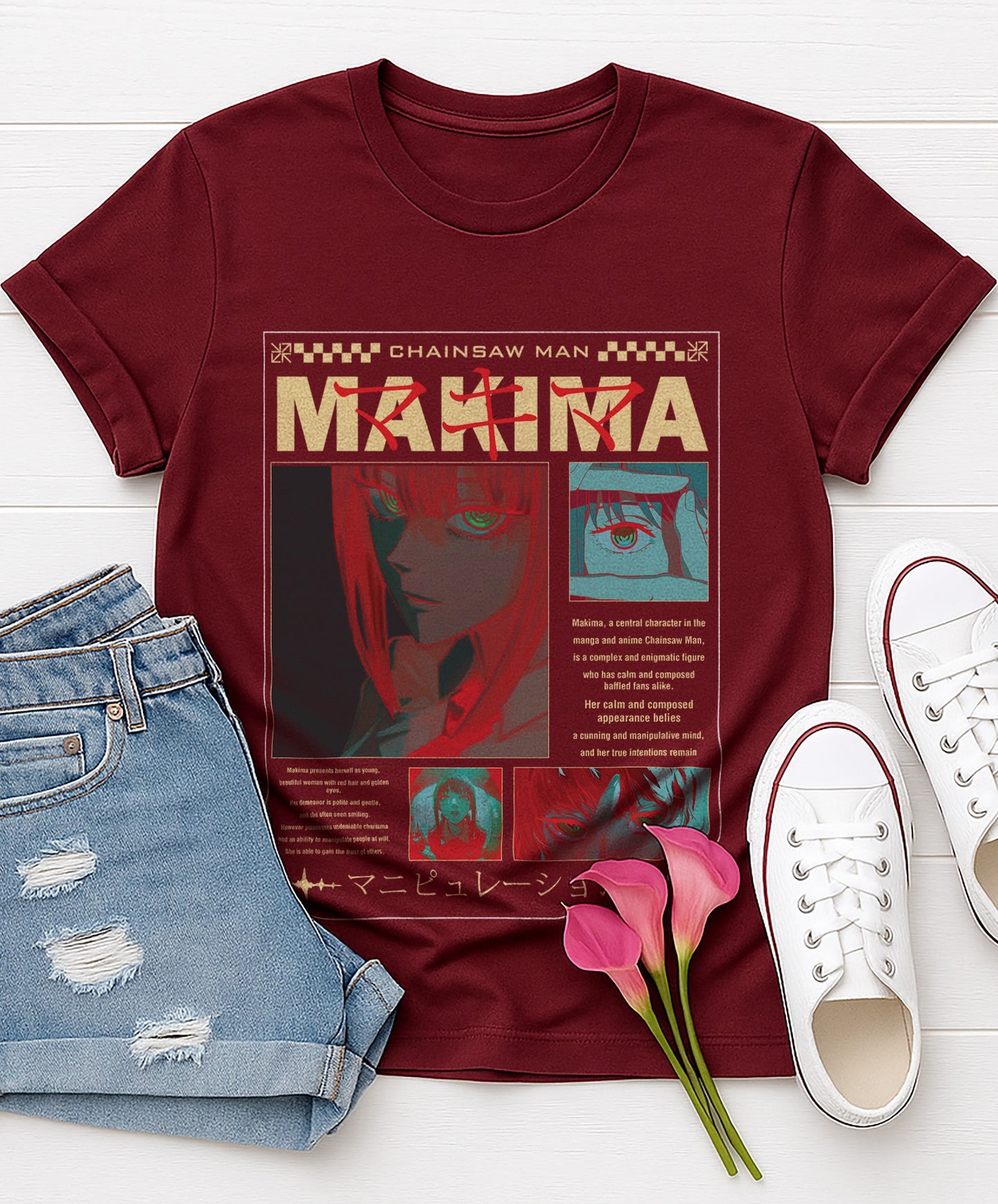 Makima | Chainsaw Man | Unisex Premium Anime Design Tshirt