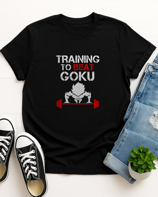 Training to Beat Goku | Unisex Premium Tshirt