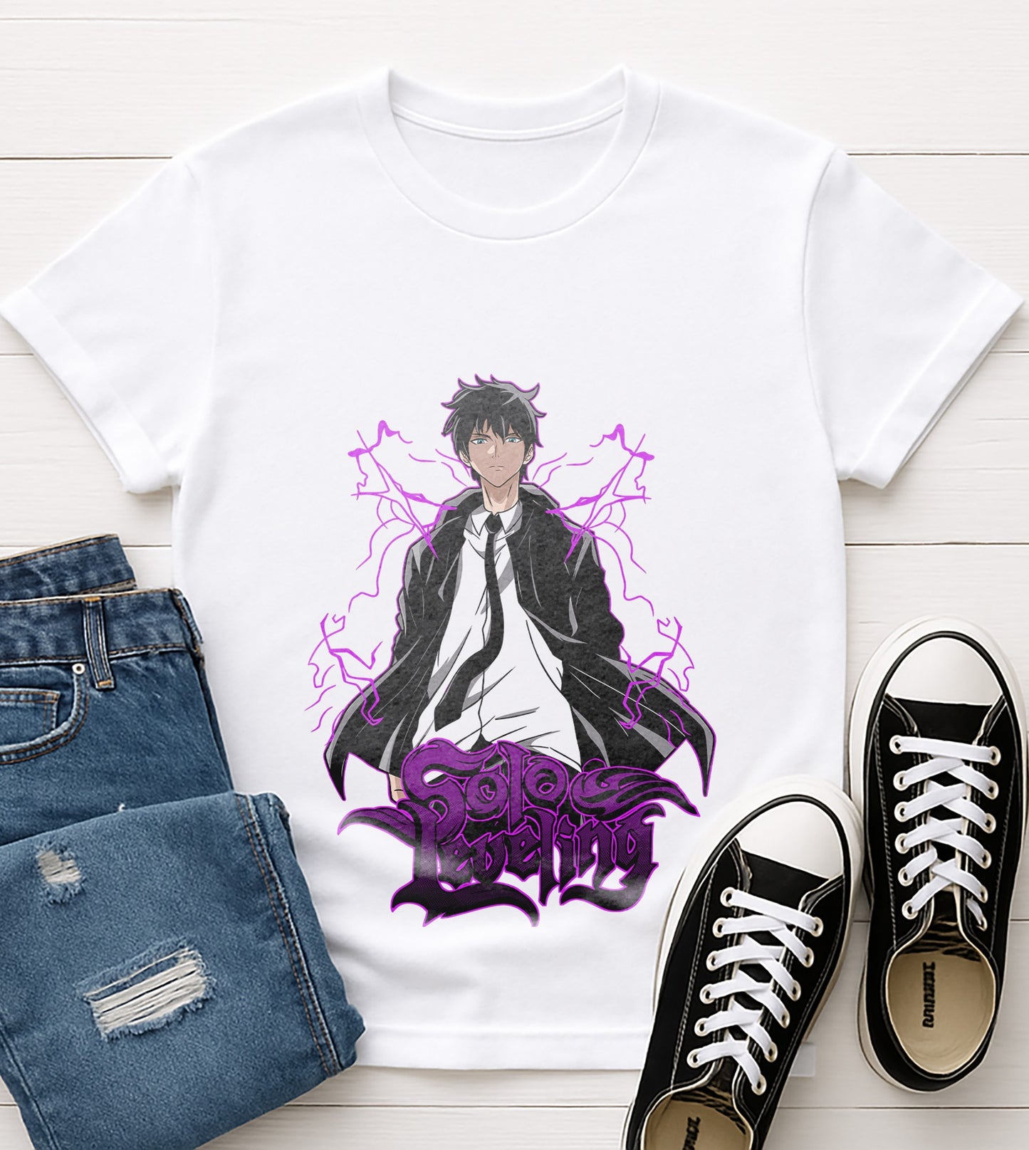 Sung Jin-woo | Solo Leveling | Unisex Premium Anime Design Tshirt