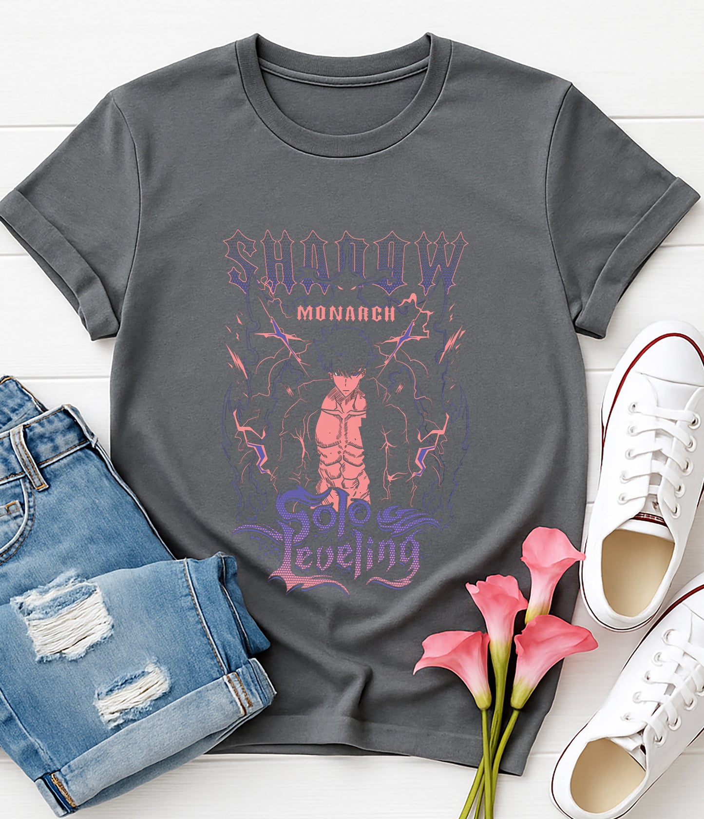 Sung Jin-woo | Solo Leveling | Unisex Premium Anime Design Tshirt