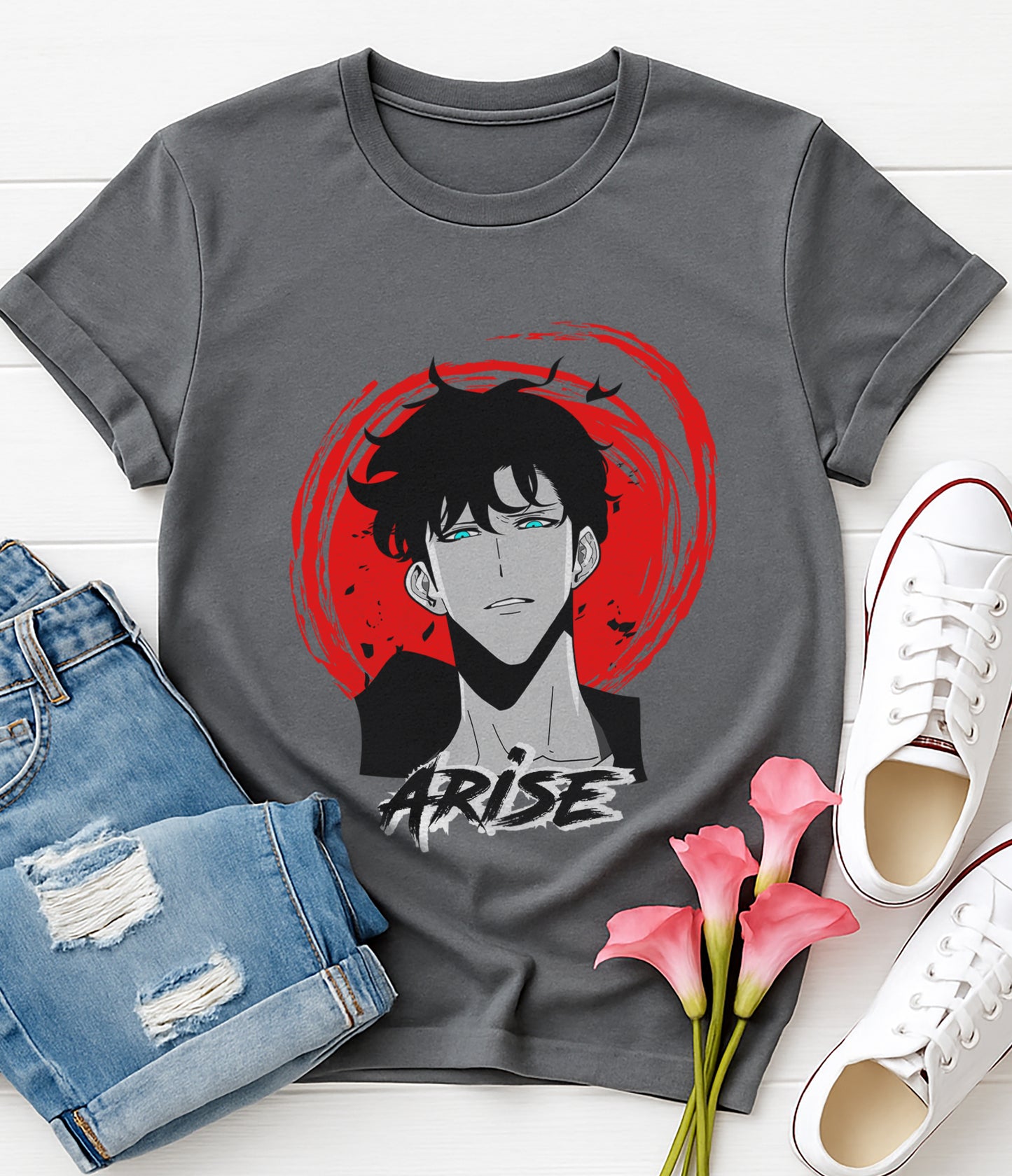 Sung Jin-woo | Solo Leveling | Unisex Premium Anime Design Tshirt