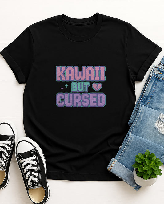 Kawaii But Cursed | T0004 | Unisex Premium Tshirt