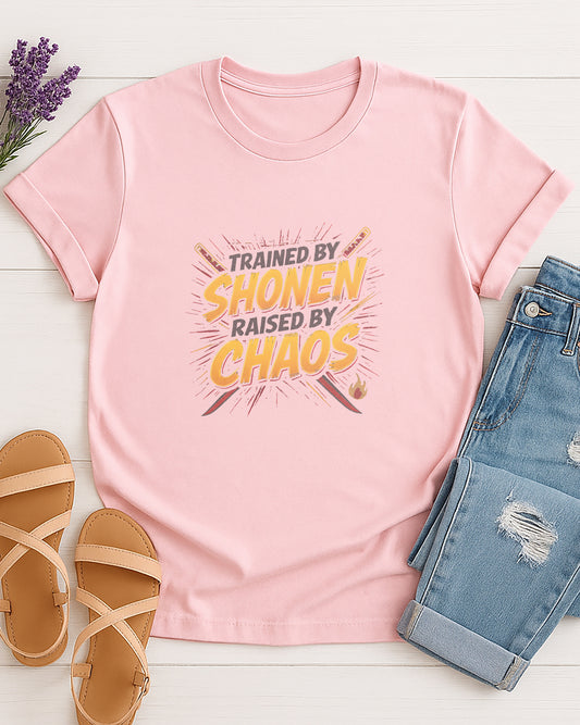 Trained by Shonen Raised by Chaos| T0014 | Unisex Premium Tshirt