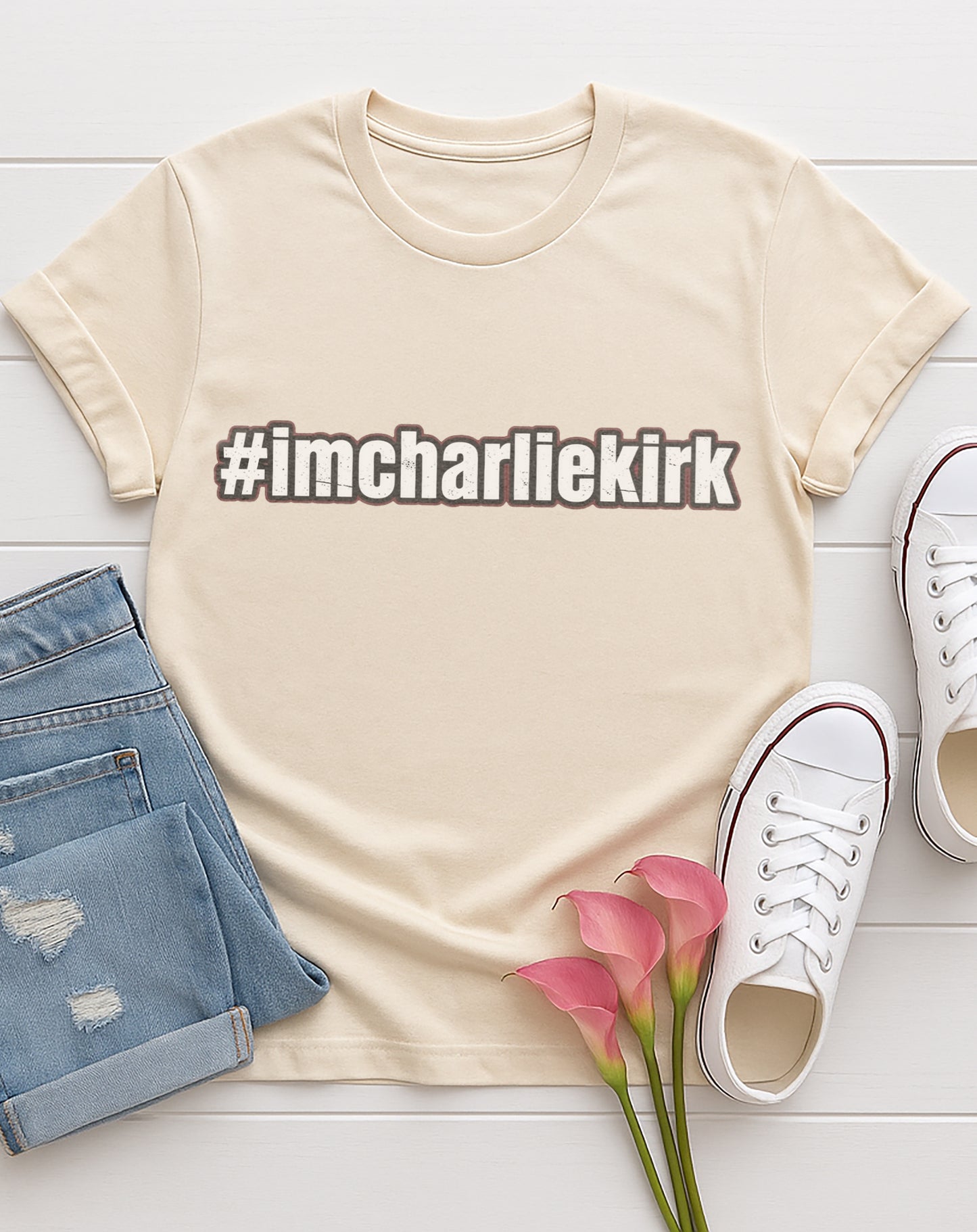 #imcharlikirk Unisex Softstyle T-Shirt, Casual Tee, Statement Shirt, Gift for Fans, Everyday Wear, Humor Apparel