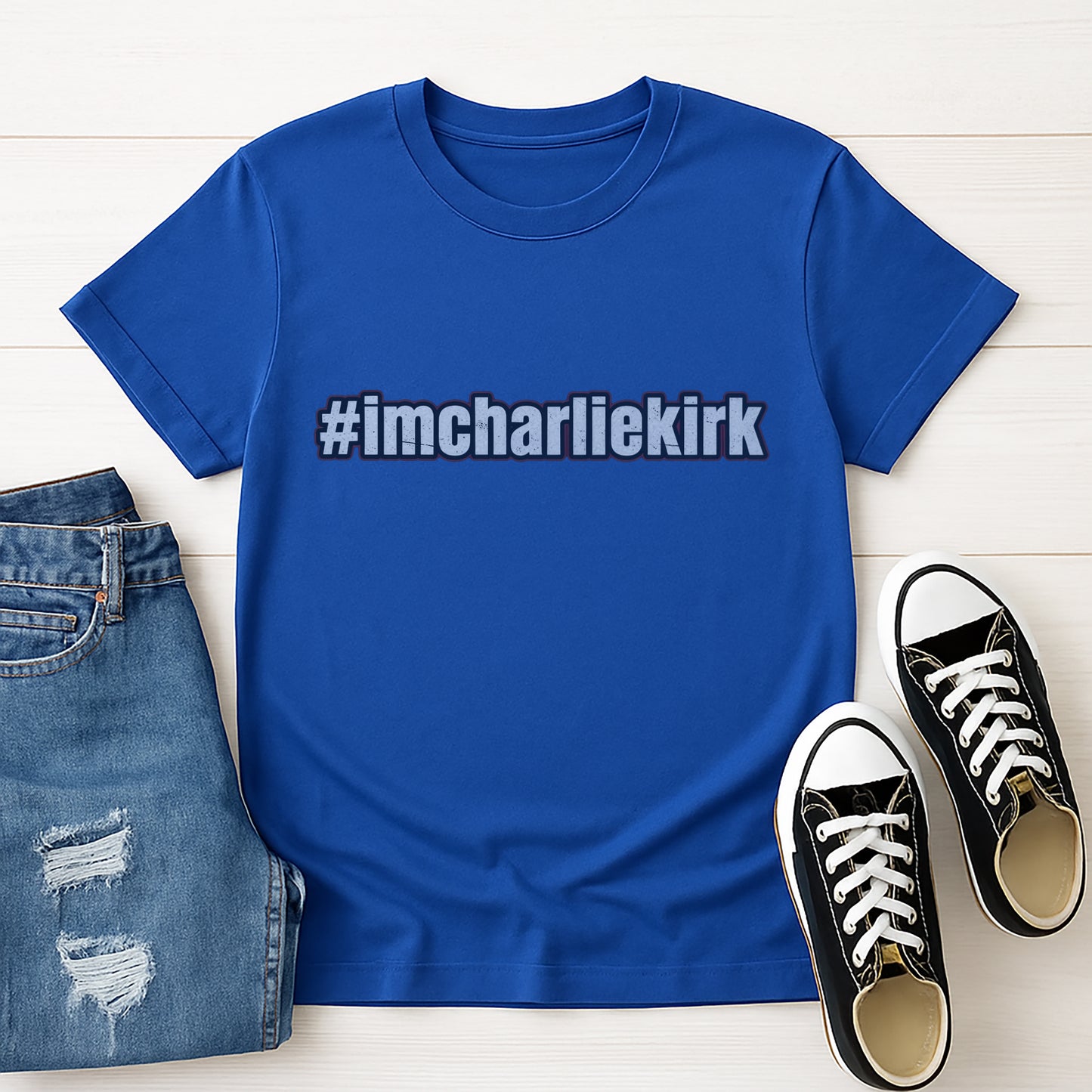 #imcharlikirk Unisex Softstyle T-Shirt, Casual Tee, Statement Shirt, Gift for Fans, Everyday Wear, Humor Apparel