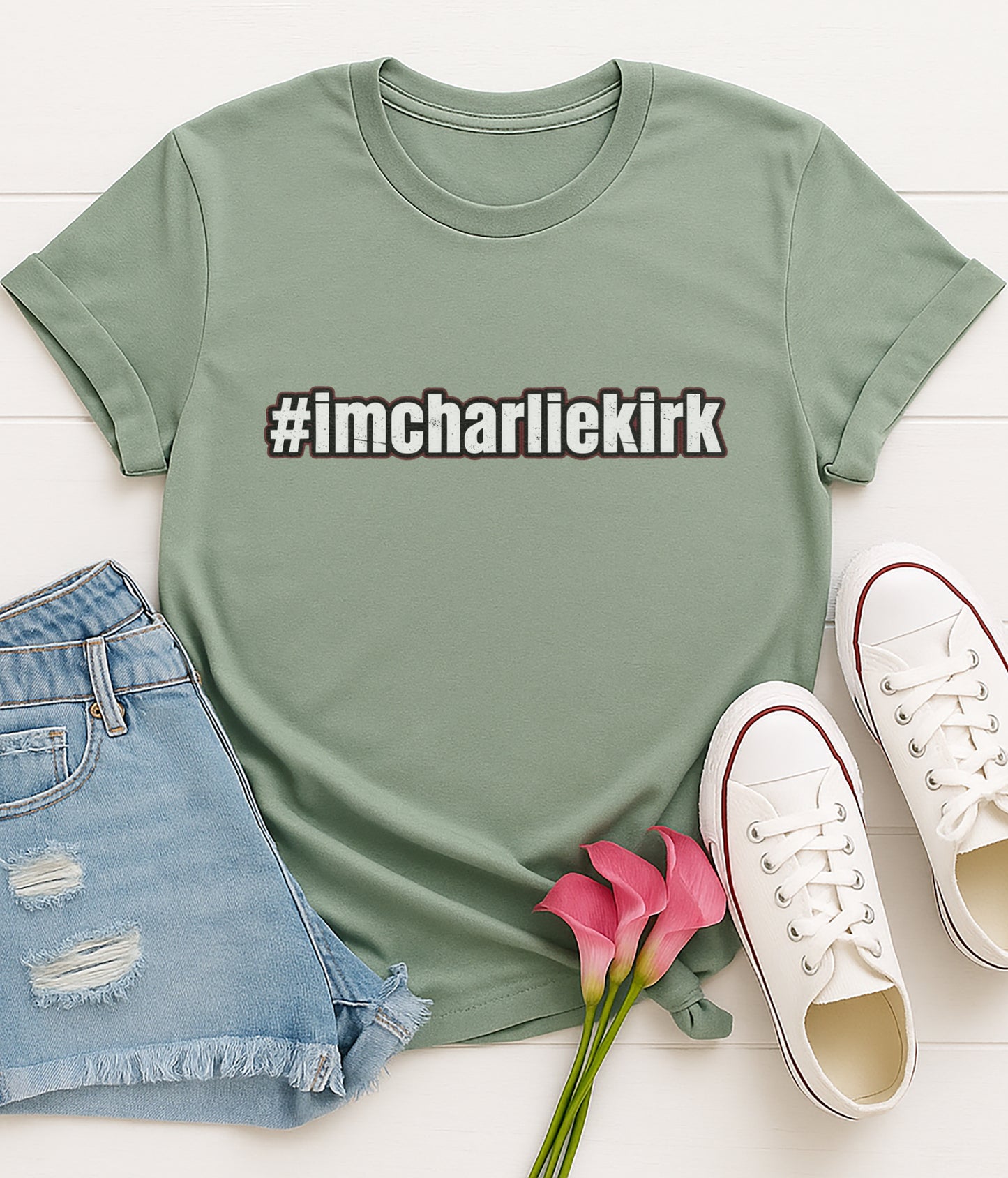 #imcharlikirk Unisex Softstyle T-Shirt, Casual Tee, Statement Shirt, Gift for Fans, Everyday Wear, Humor Apparel