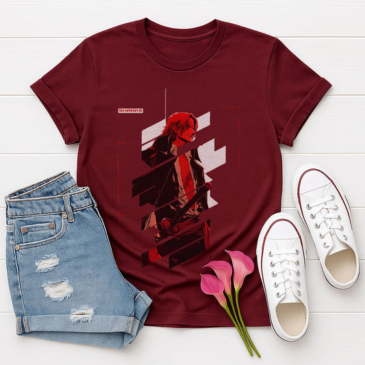 Unisex Softstyle Graphic Tee Red Hair Shanks