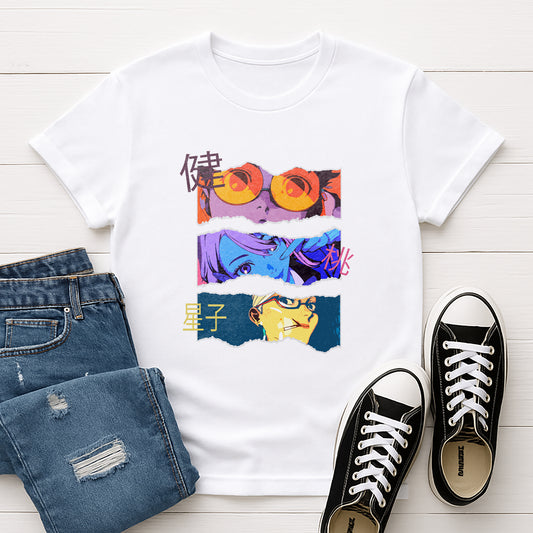 Unisex Graphic Tee with Anime Design, Casual T-Shirt