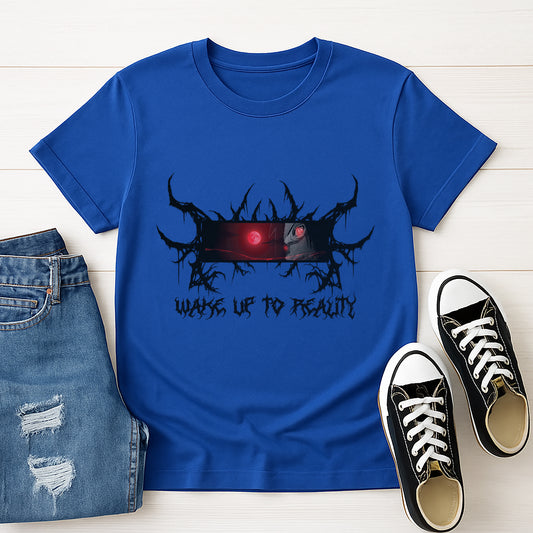 Anime Inspired Unisex T-Shirt - "Wake Up to Reality" Graphic Tee