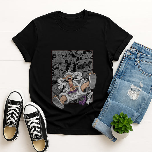 Trendy Gear 5 Luffy Tee for Anime Fans, Cool T-Shirt