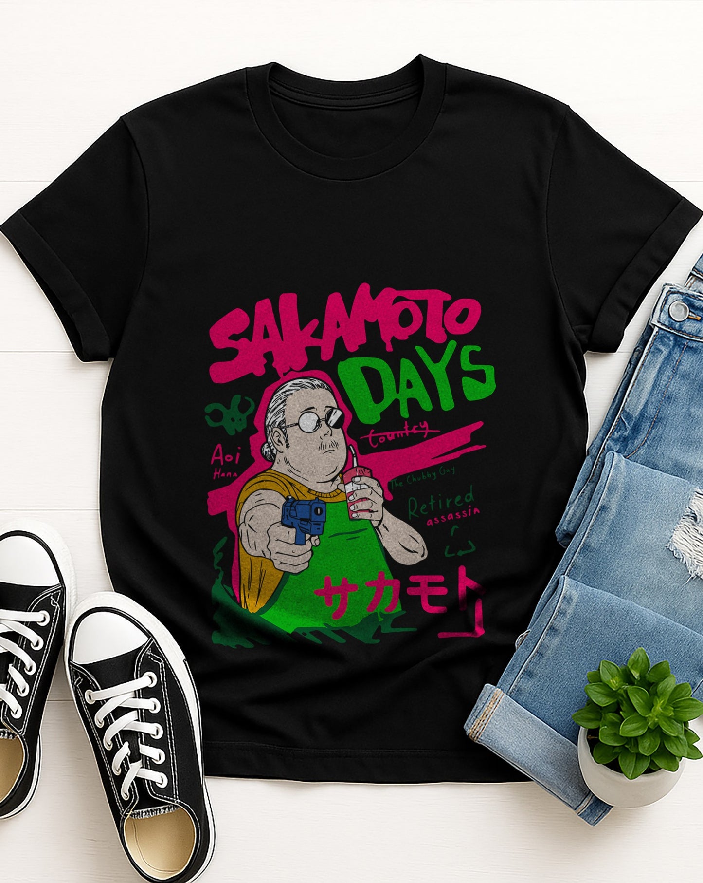 Sakamoto | | Unisex Premium Anime Design Tshirt