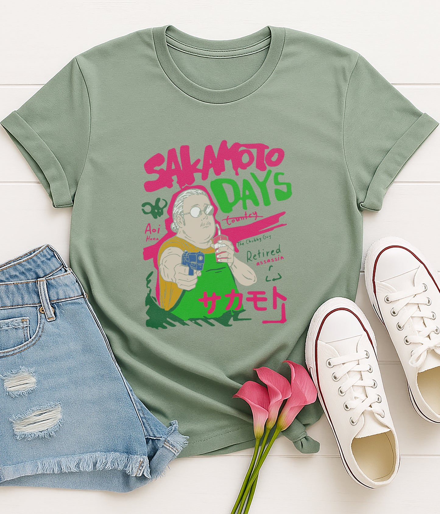 Sakamoto | | Unisex Premium Anime Design Tshirt