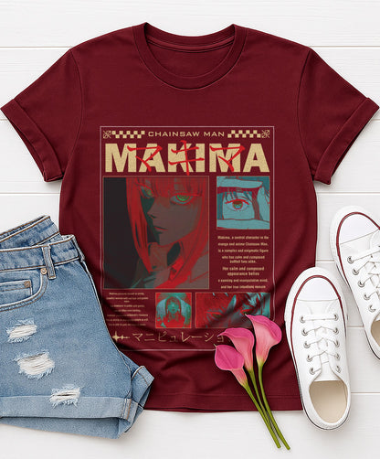 Makima | Chainsaw Man | Unisex Premium Anime Design Tshirt
