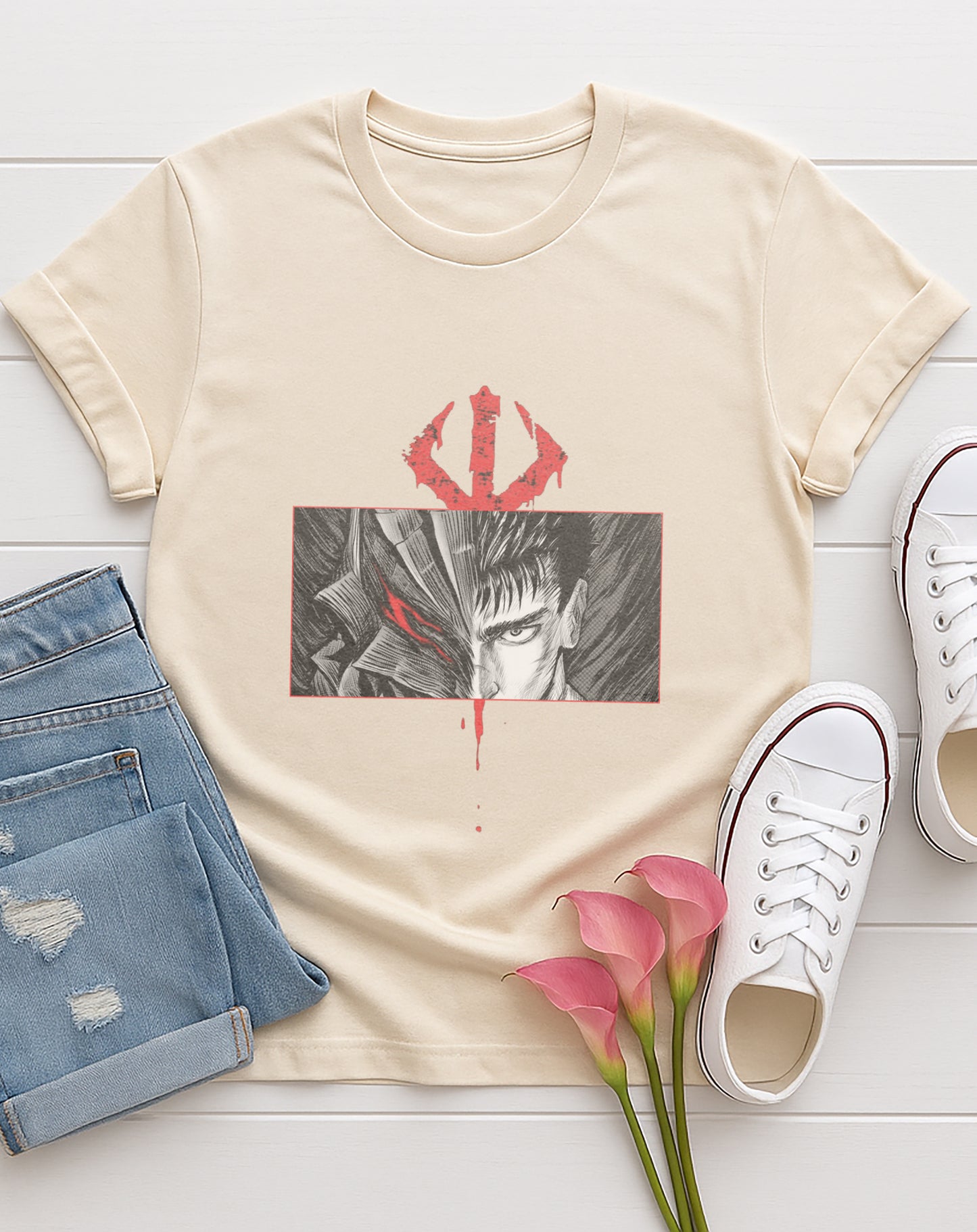 Berserk Graphic Unisex T-Shirt, Anime Style Tee