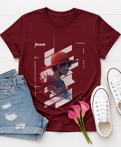 Luffy Cyber Themed | Unisex Premium Tshirt