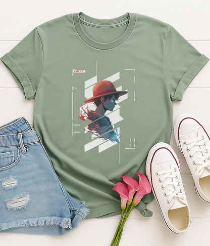 Luffy Cyber Themed | Unisex Premium Tshirt