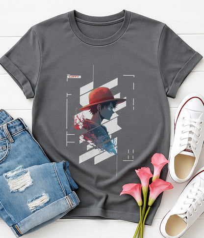 Luffy Cyber Themed | Unisex Premium Tshirt