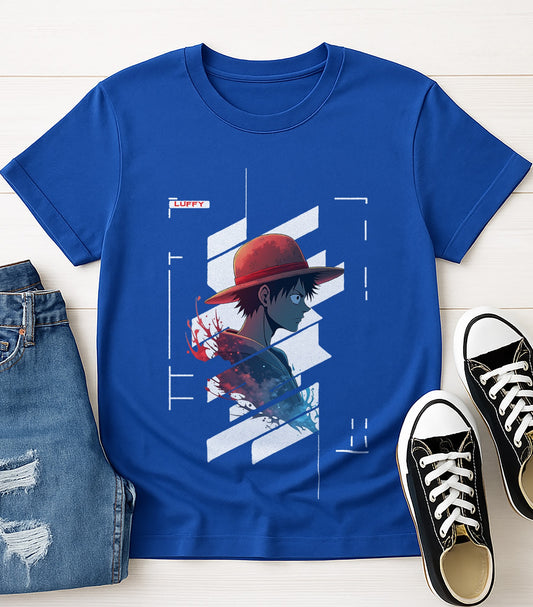 Luffy Cyber Themed | Unisex Premium Tshirt