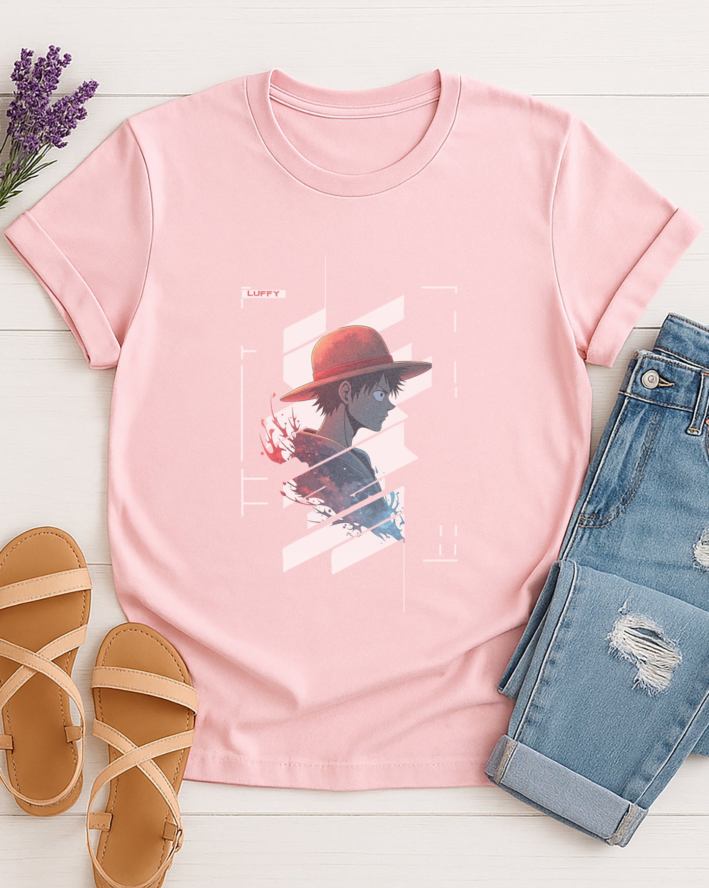 Luffy Cyber Themed | Unisex Premium Tshirt