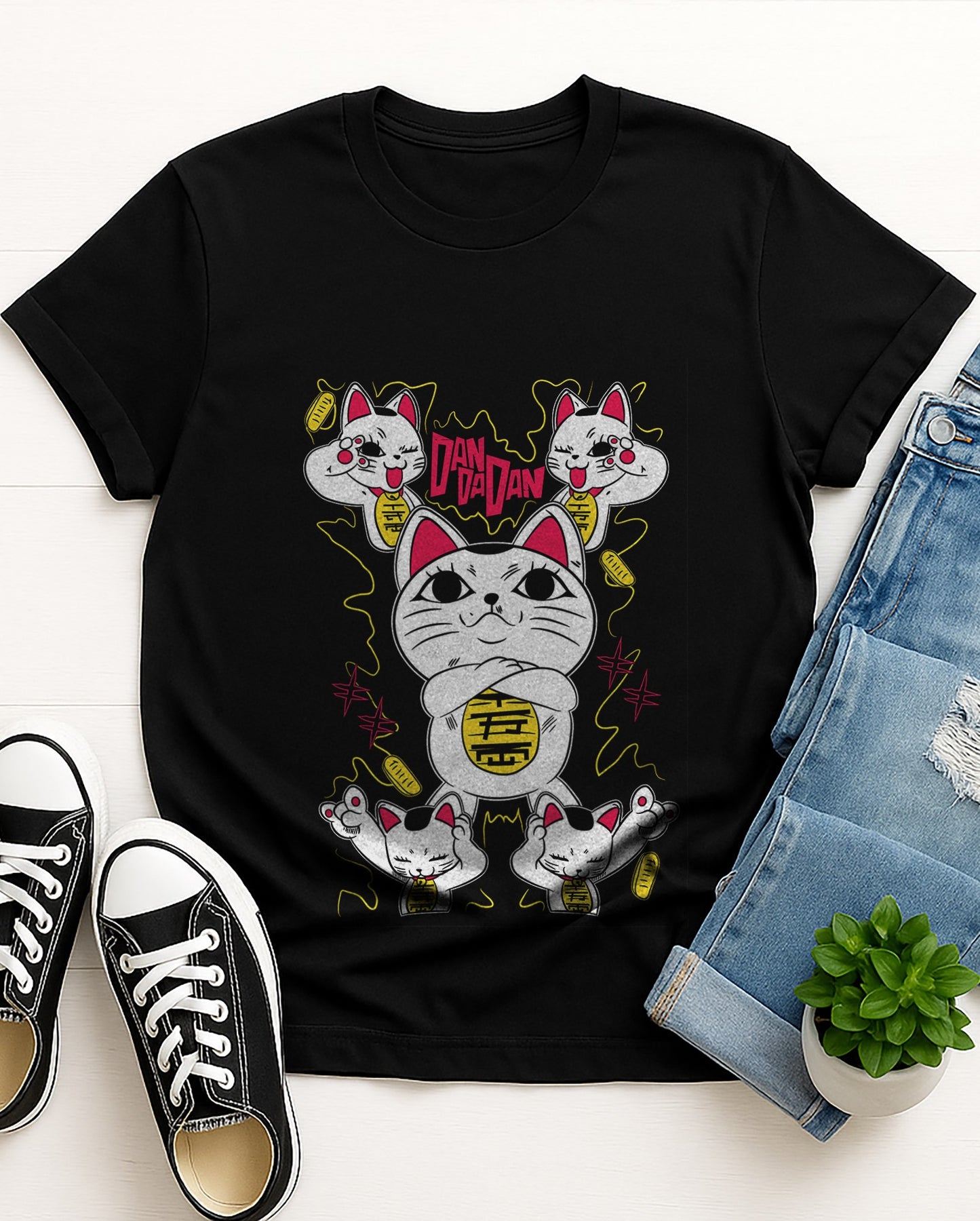 Turbo Cat | DanDanDan | Unisex Premium Anime Design Tshirt