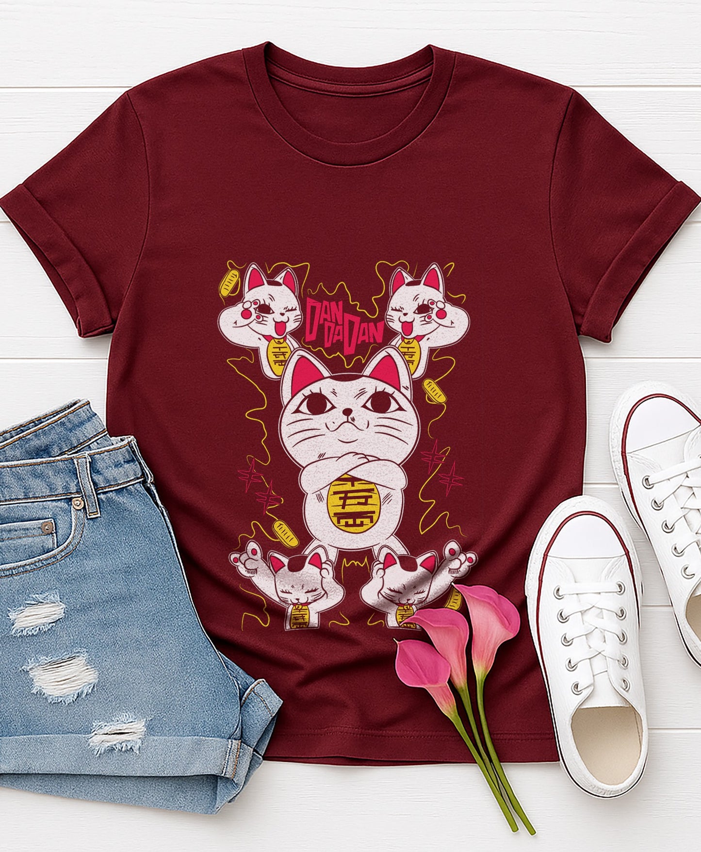 Turbo Cat | DanDanDan | Unisex Premium Anime Design Tshirt