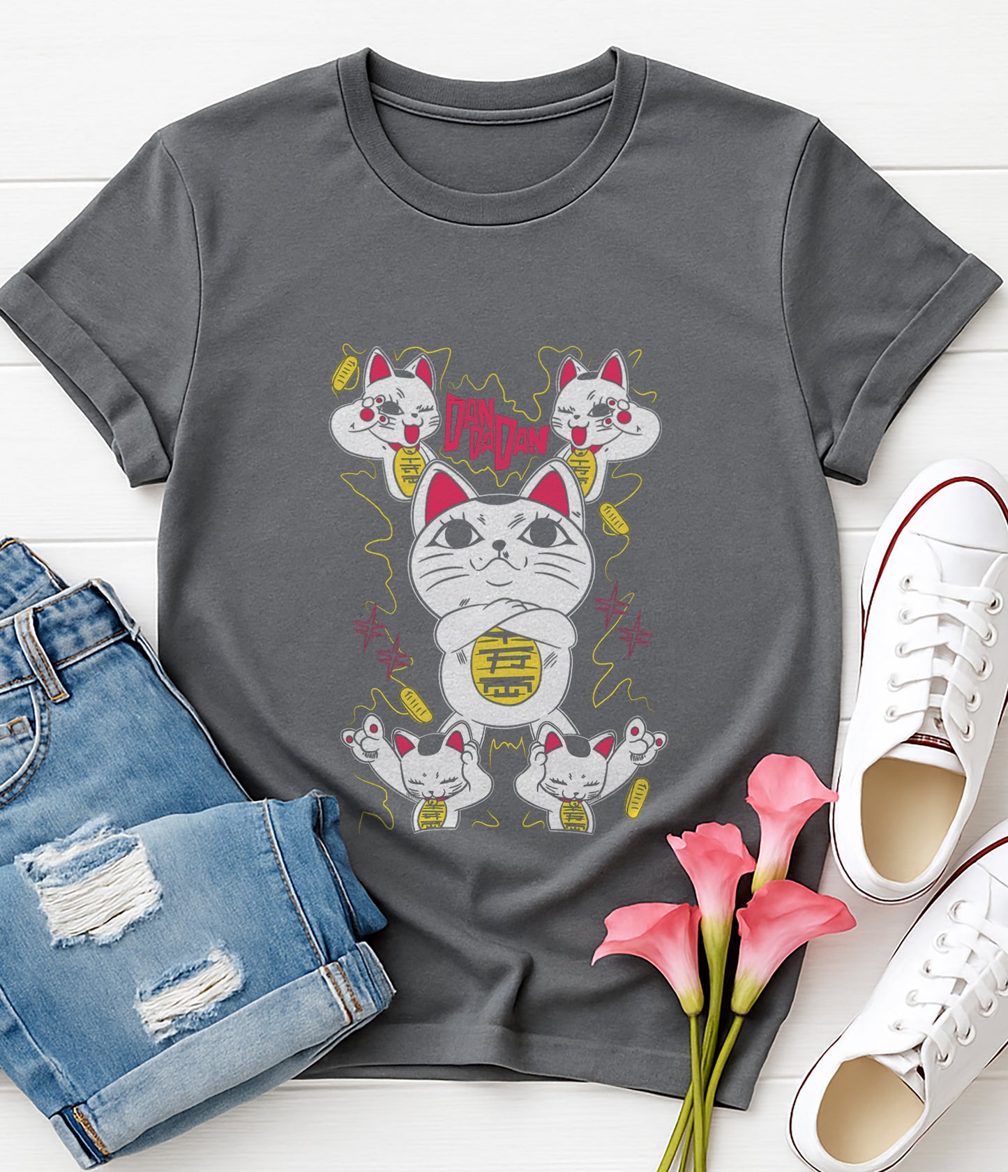 Turbo Cat | DanDanDan | Unisex Premium Anime Design Tshirt
