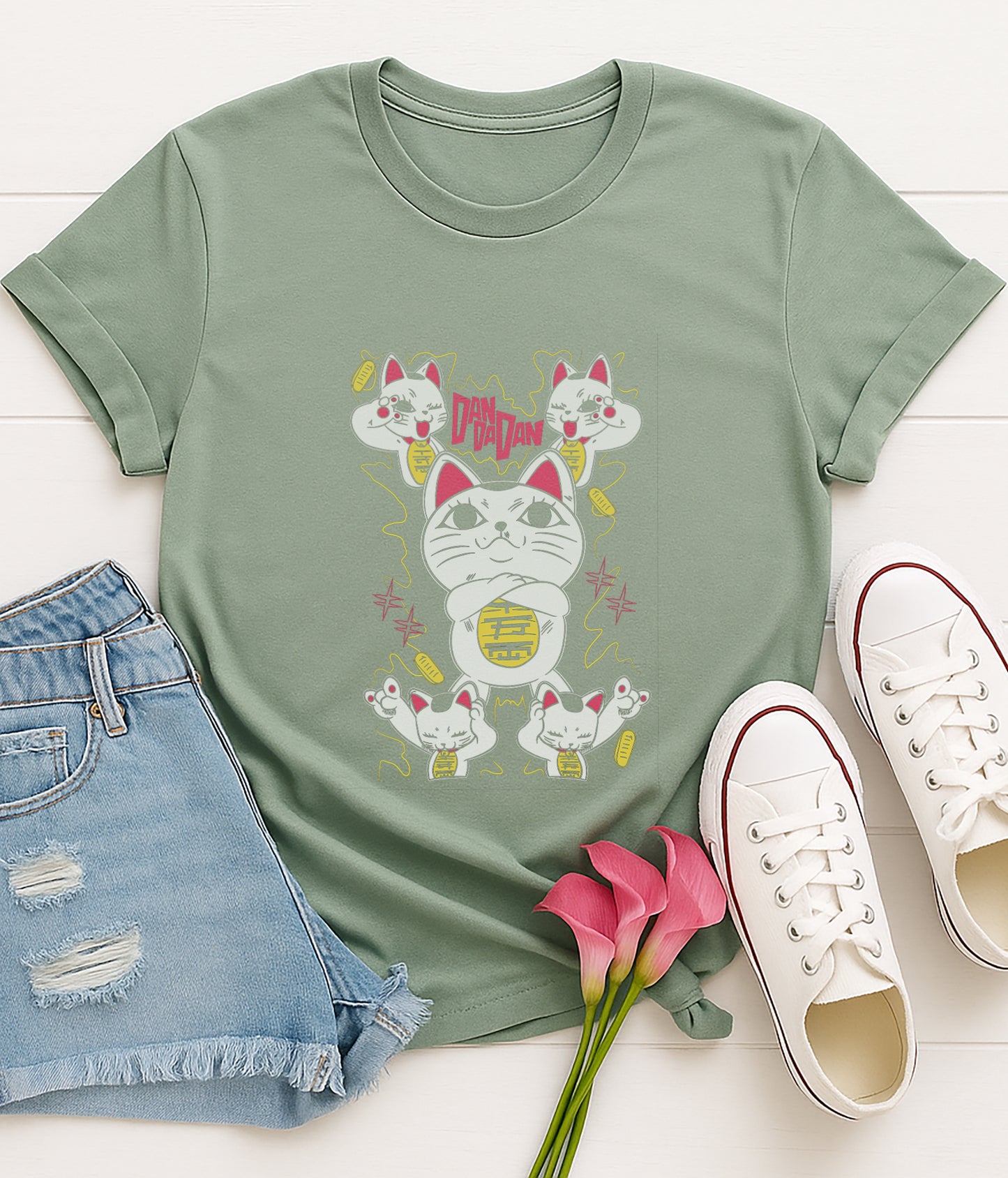 Turbo Cat | DanDanDan | Unisex Premium Anime Design Tshirt