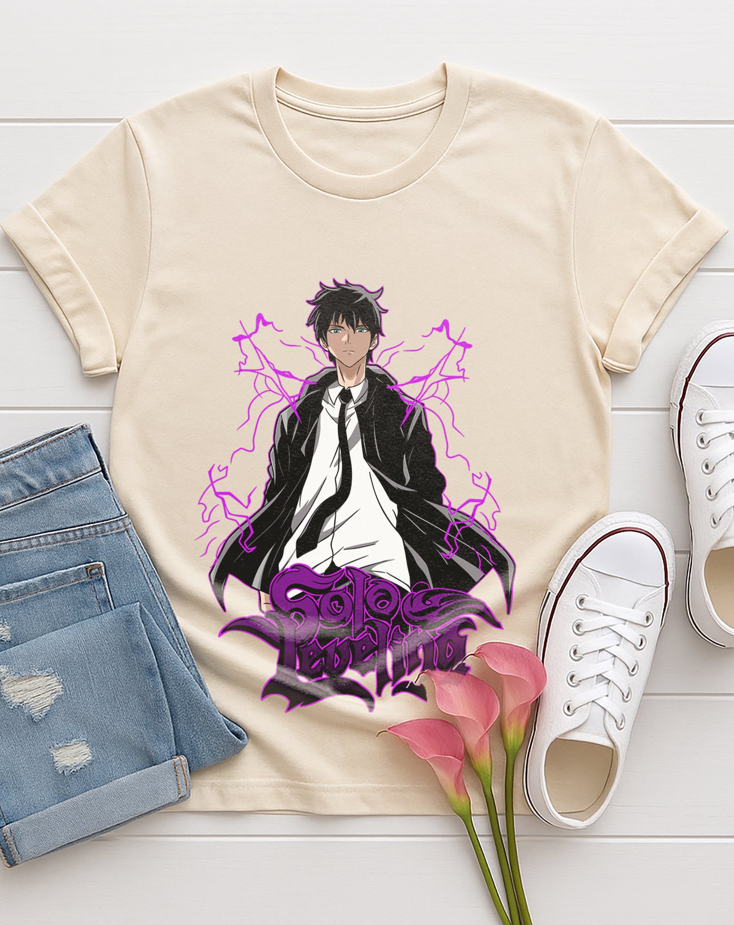 Sung Jin-woo | Solo Leveling | Unisex Premium Anime Design Tshirt