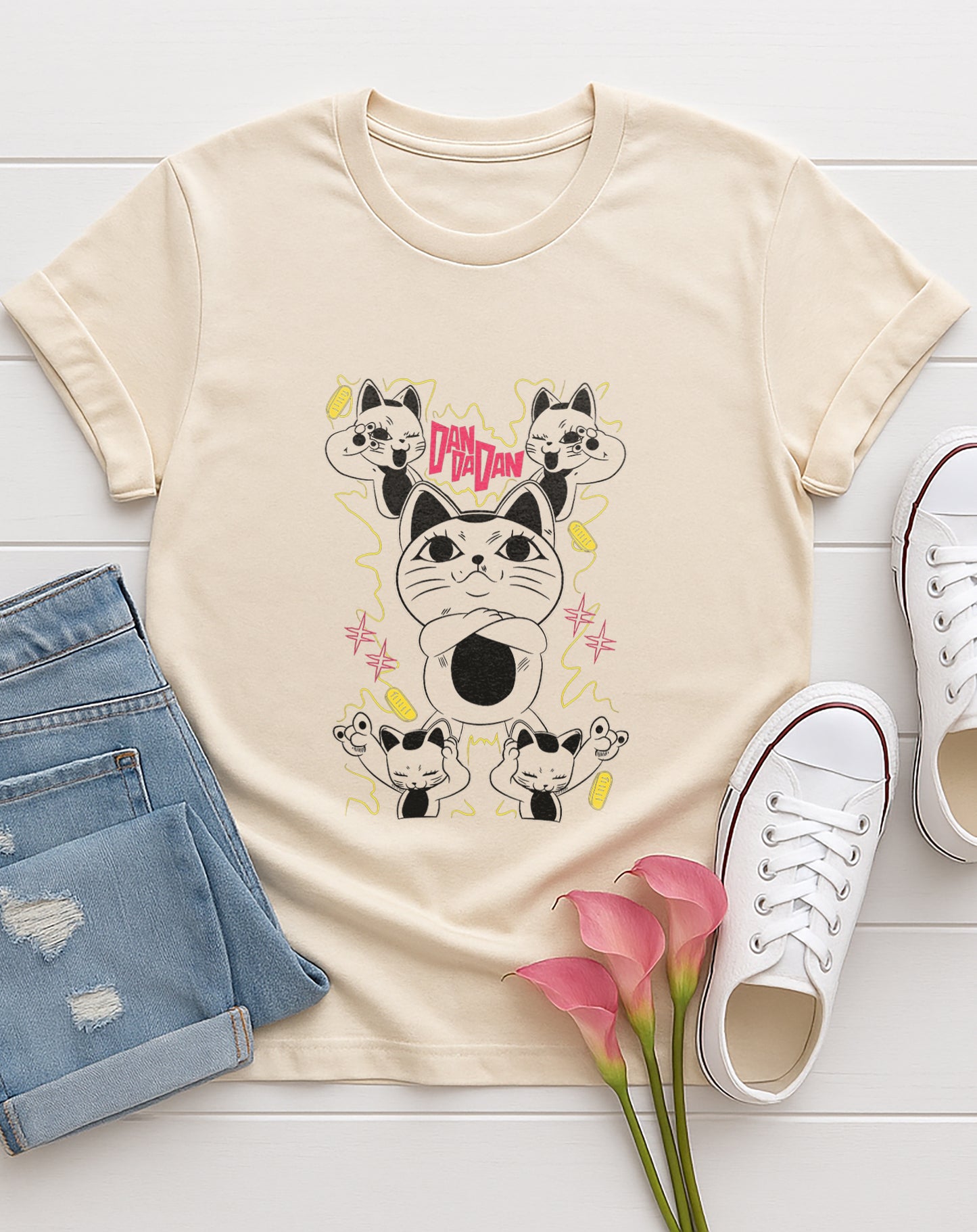 Turbo Cat | DanDanDan | Unisex Premium Anime Design Tshirt