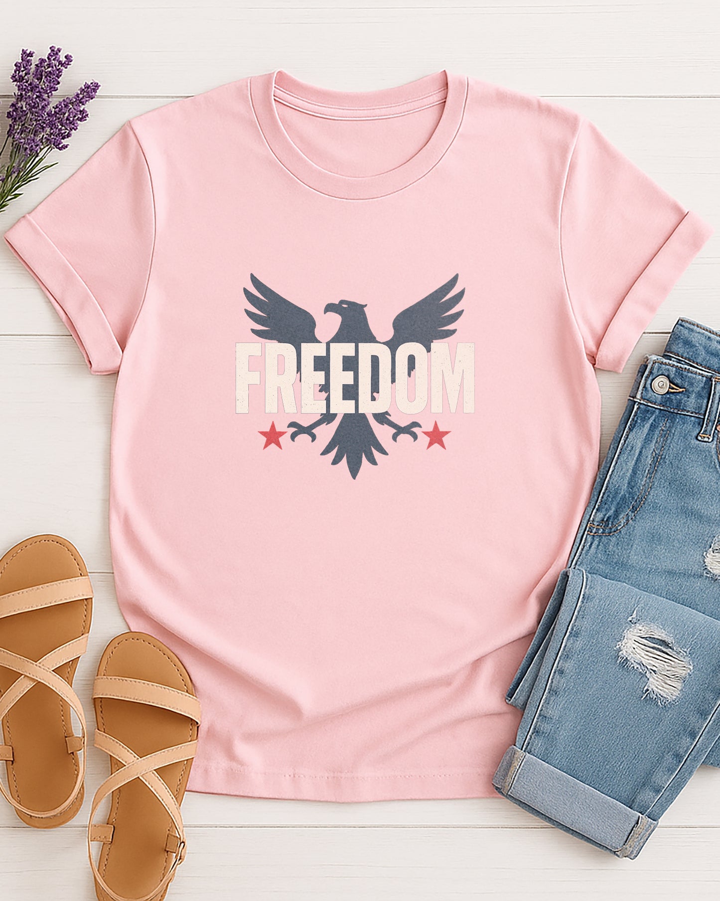 Patriotic Freedom Eagle T-Shirt, Unisex Graphic Tee, Independence Day Celebration Shirt, Casual Everyday Wear, Gift for Veterans