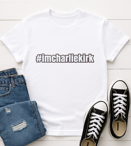 #imcharlikirk Unisex Softstyle T-Shirt, Casual Tee, Statement Shirt, Gift for Fans, Everyday Wear, Humor Apparel